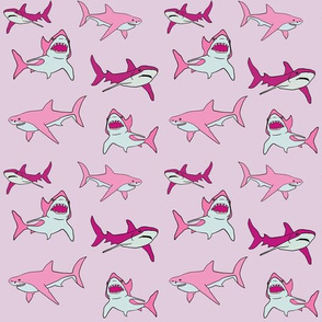 sharks in pink