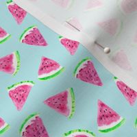 watermelon slices (extra small scale) - light blue