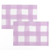 Watercolor Gingham // Lilac