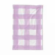 Watercolor Gingham // Lilac