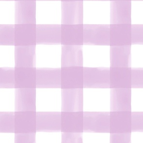 Watercolor Gingham // Lilac