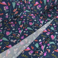 Snail floral navy