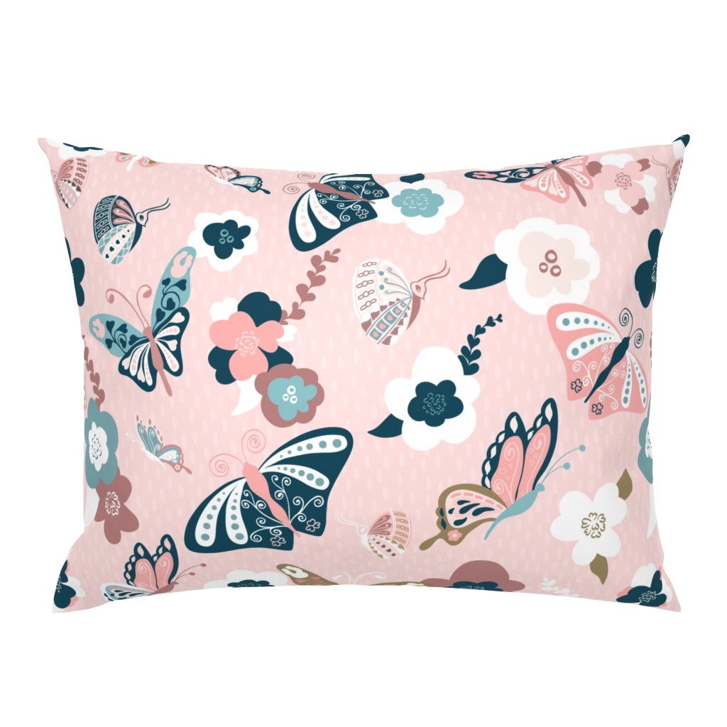 Beautiful Butterflies-Pink-Large