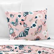 Beautiful Butterflies-Pink-Large