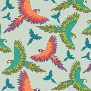 Parrots in the Air