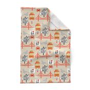 san fran travel fabric san francisco california tourist tan