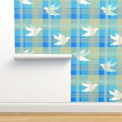 Doves in Plaid