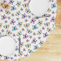 Cute Butterflies For Kids on a Cream background (Medium)