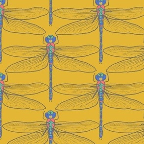 Dragonflies for Swallows (gold)