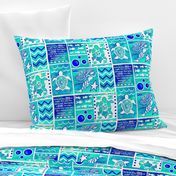 Sea Turtle Day Dream-blue-green