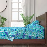 Sea Turtle Day Dream-blue-green