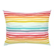 Watercolor Stripes M+M Rainbow by Friztin