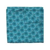 ★ KRAKEN ' ROLL ★ Monochrome Teal Blue - Small Scale / Collection : Kraken ' Roll – Steampunk Octopus Print