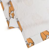 12 Sleeping Fox 8 inch  Pillow Plush Plushie Softie Cut & Sew 