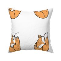 12 Sleeping Fox 8 inch  Pillow Plush Plushie Softie Cut & Sew 