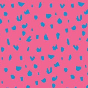 dino dots pink and blue