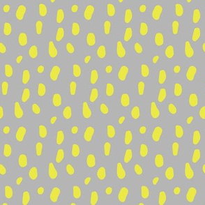 Dino Dots yellow and gray