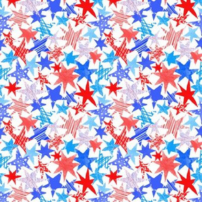 Red, White and Blue Stars - by Kara Peters