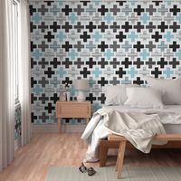 Plus plus cross geometric modern patterns jumbo