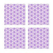 small snowflake hexagons in purple  - ELH