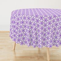 large snowflake hexagons in purple  - ELH