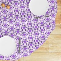 large snowflake hexagons in purple  - ELH