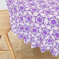 large snowflake hexagons in purple  - ELH