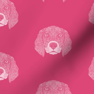 Pink Beagle Pattern