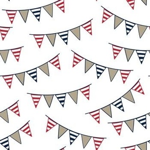 Seaside Flags - White