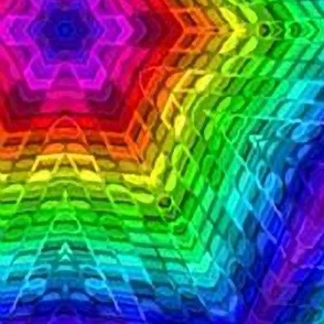 Rainbow Geometric Pattern