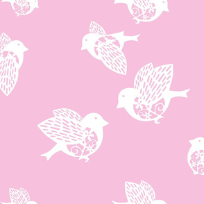 Sparrow pastel pink