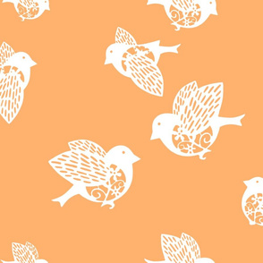 Sparrow pastel orange