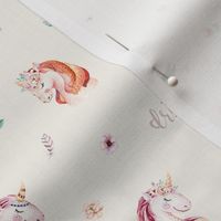 Cute watercolor unicorn 12