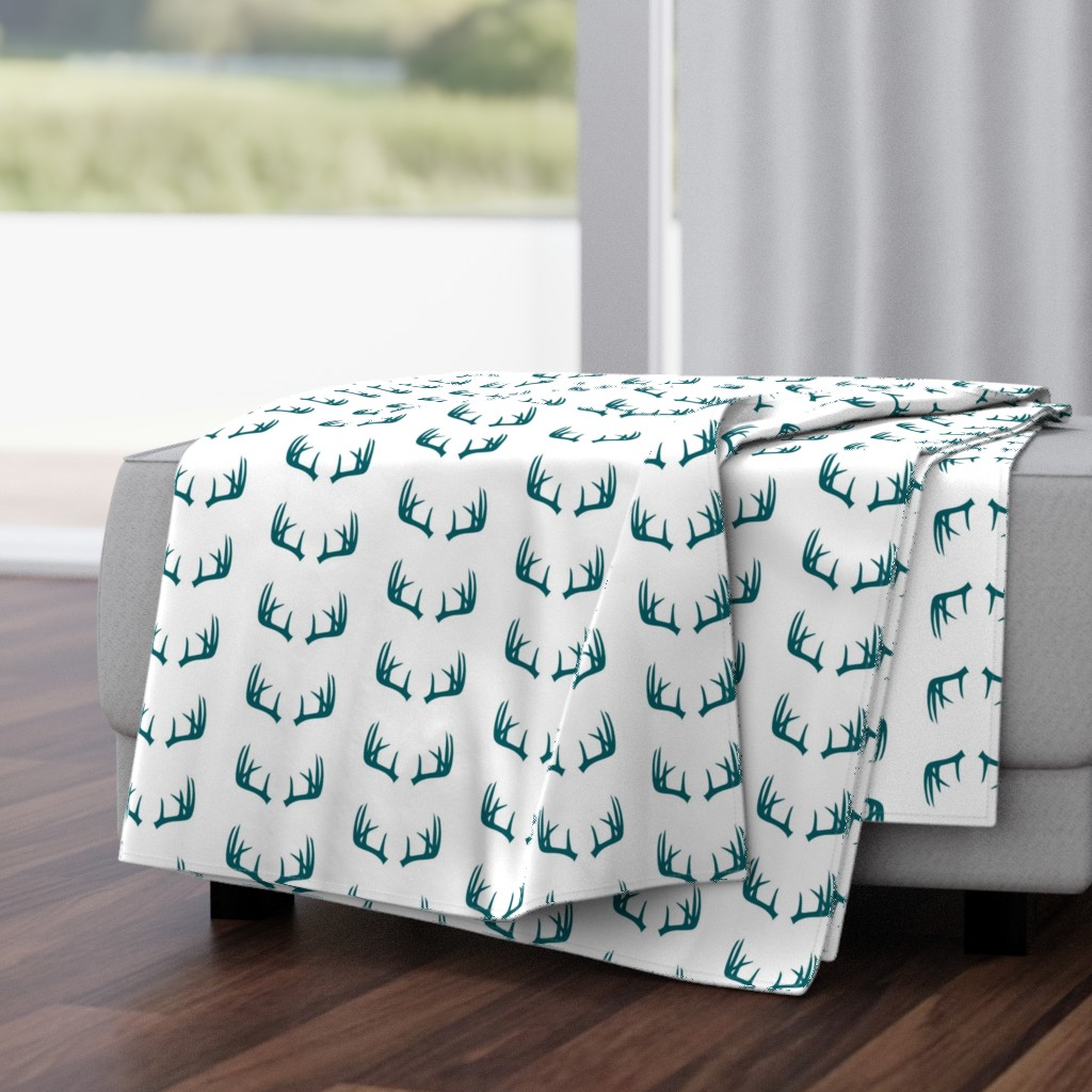 antlers in dark turquoise - C18BS