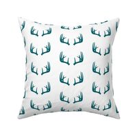 antlers in dark turquoise - C18BS
