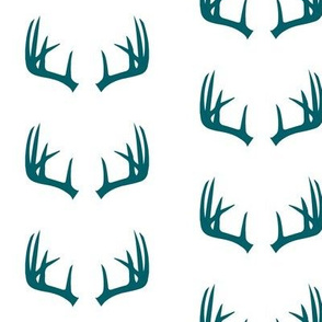 antlers in dark turquoise - C18BS