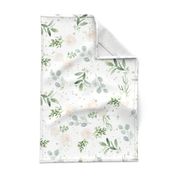 Watercolor floral pattern Small Scale