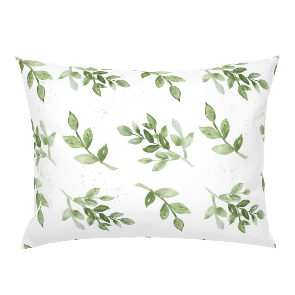 Green Foliage - Boxwood watercolor