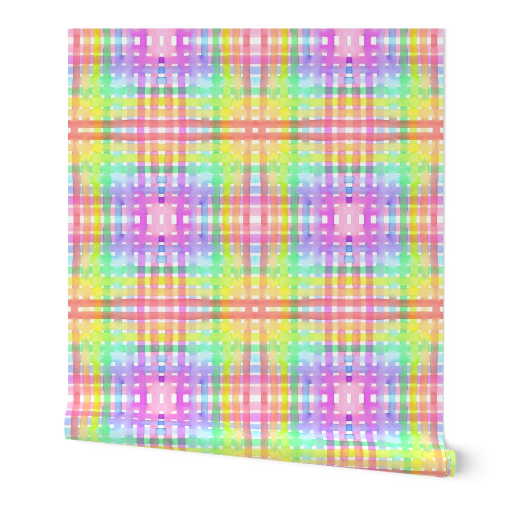 rainbow plaid