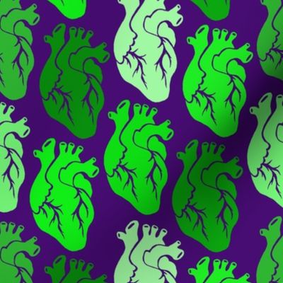 Green Zombie Hearts