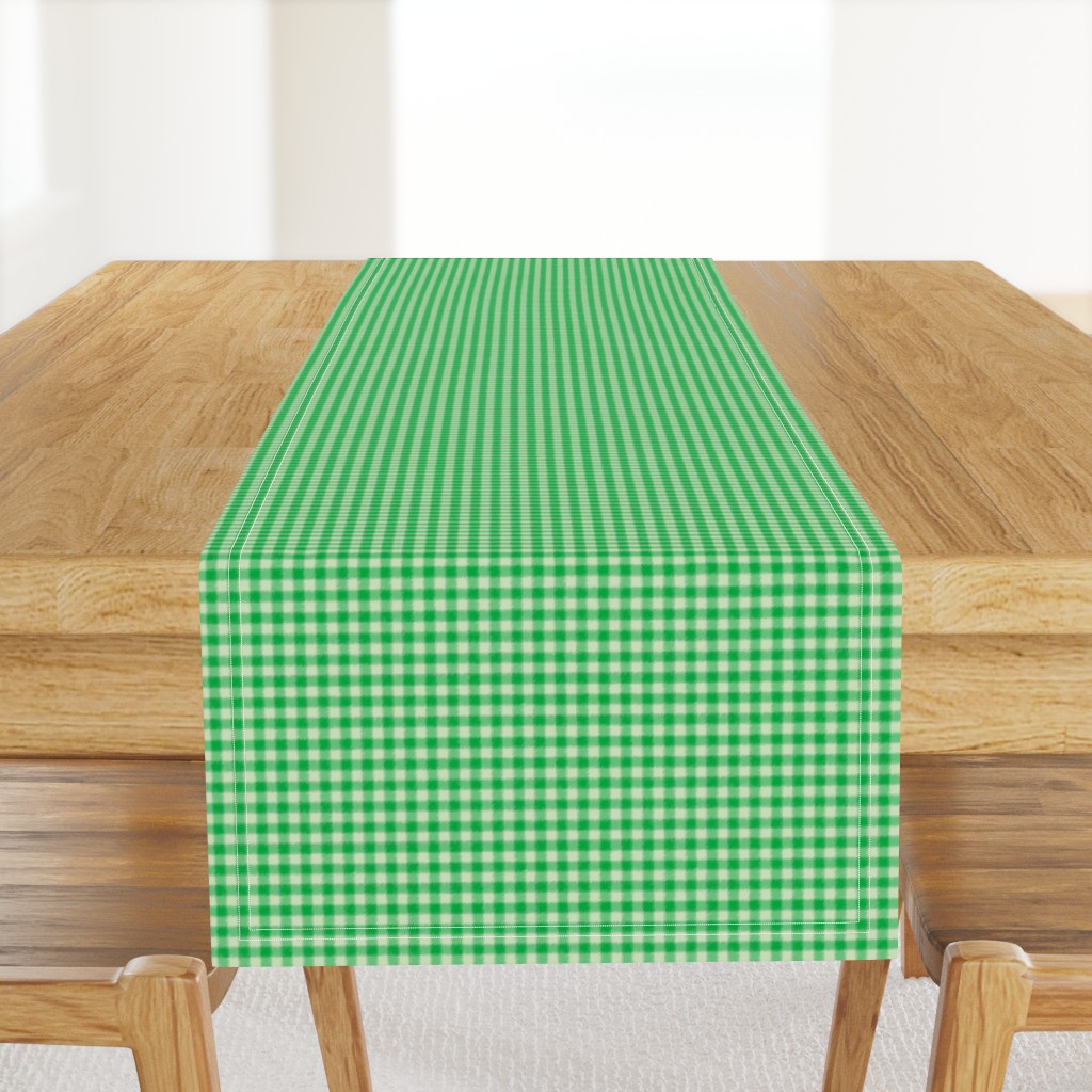 Tiny Fuzzy Green Monochrome Buffalo Plaid