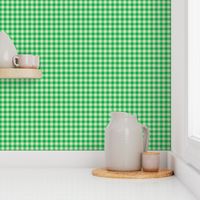 Tiny Fuzzy Green Monochrome Buffalo Plaid