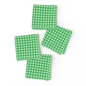 Tiny Fuzzy Green Monochrome Buffalo Plaid