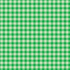 Tiny Fuzzy Green Monochrome Buffalo Plaid