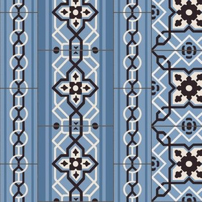 Blue Tiles with Border