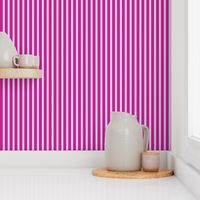 Narrow Rose Pink Monochrome Stripe