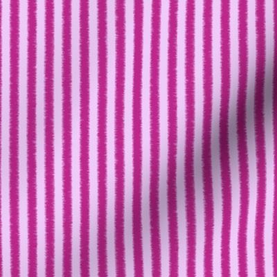 Narrow Fuzzy Rose Pink Monochrome Stripes
