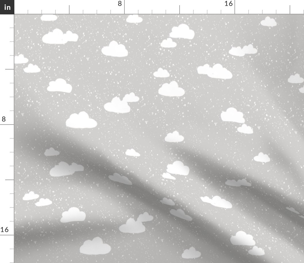 Speckled Clouds on Gray