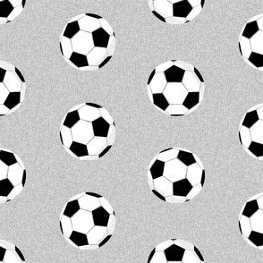 soccer ball sports fabric nursery kids grey