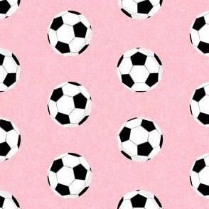 soccer ball sports fabric nursery kids pink